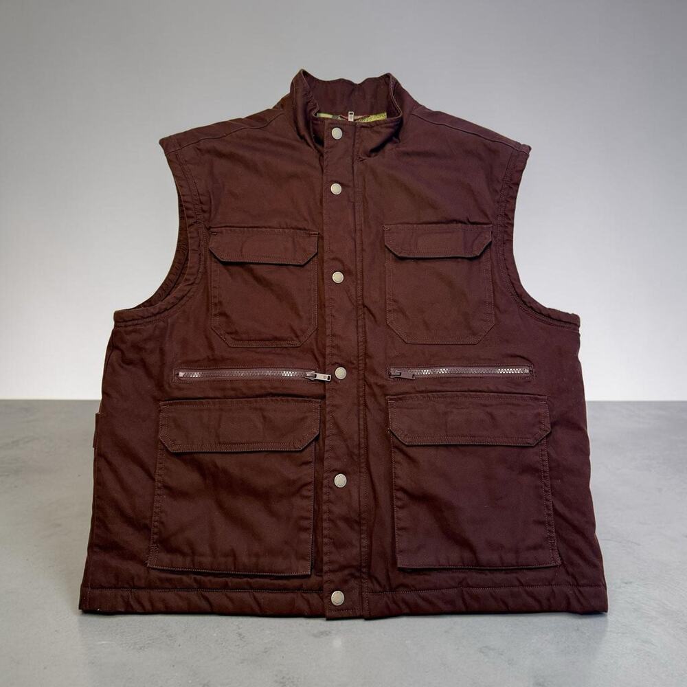 Woolrich Fisherman's Vest Utility Brown